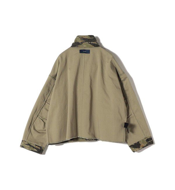 SHIPS for women「〈洗濯機可能〉ミリタリー バックサテン スタンドカラー ブルゾン」|ミリタリー・モッズコート|