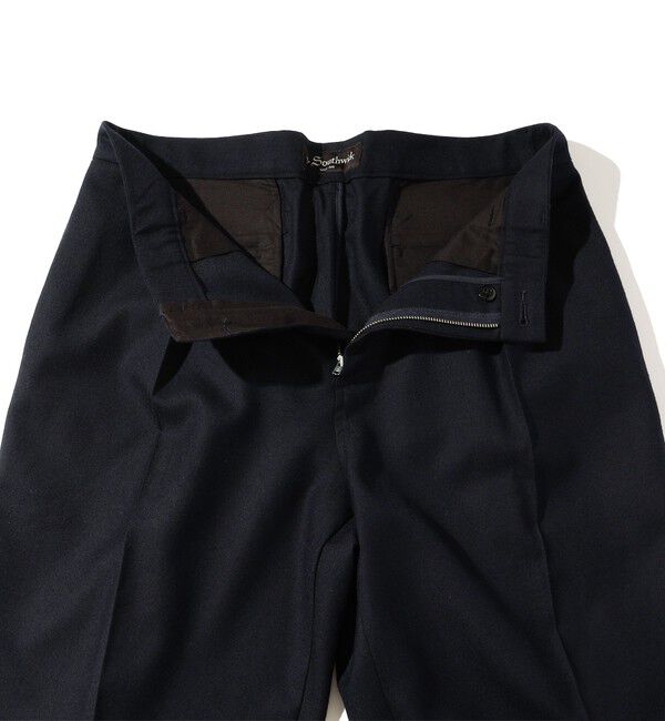 SHIPS「Southwick: Gate Label ウール 1プリーツ パンツ」|チノ|