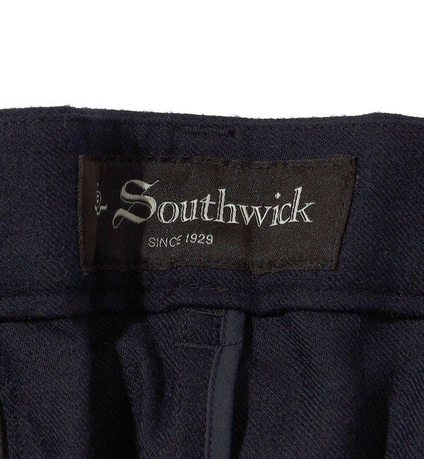 SHIPS「Southwick: Gate Label ウール 1プリーツ パンツ」|チノ|