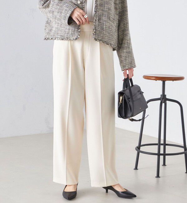 SHIPS for women「〈手洗い可能〉強撚 へビー ツイル ストレート パンツ 24SS ◇」|その他|オフホワイト