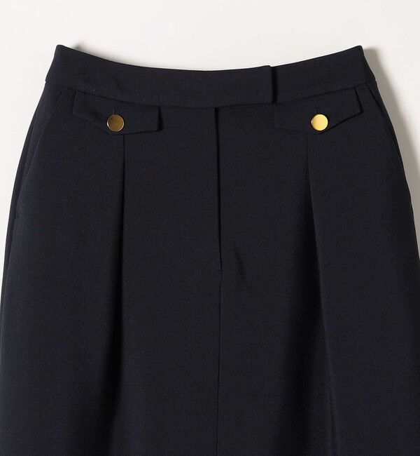 SHIPS any「SHIPS any:〈洗濯機可能〉ダブルクロス Iライン タック スカート［NAVY BLUE］」|スカート|