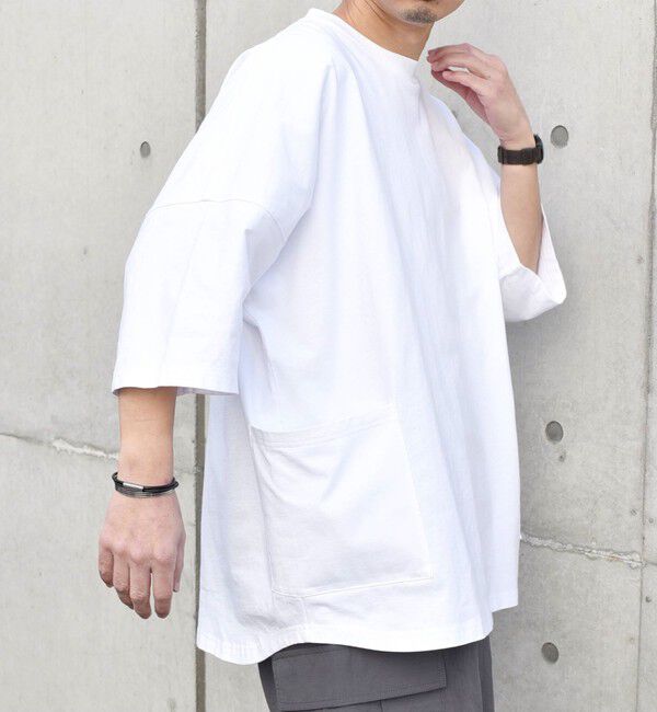 SHIPS any「【SHIPS any別注】Champion: ドルマン キャンプポケット Tシャツ 25SS◇」|Tシャツ・カットソー|ホワイト