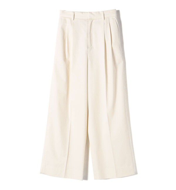 SHIPS for women「〈手洗い可能〉ハイカウント ツイル チノ タック パンツ 24SS ◇」|チノ|