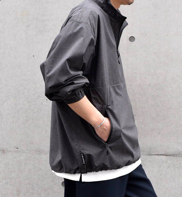 SHIPS any「SHIPS any: 〈撥水・透湿・軽量〉PERTEX(R) ハーフジップ プルオーバー ブルゾン (セットアップ対応)◇」|ブルゾン・スタジャン|