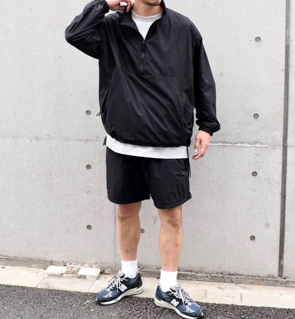 SHIPS any「SHIPS any: 〈撥水・透湿・軽量〉PERTEX(R) ハーフジップ プルオーバー ブルゾン (セットアップ対応)◇」|ブルゾン・スタジャン|