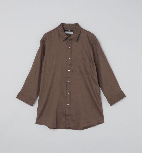 SHIPS「SHIPS: SOLOTEX(R) サフィラン リネン 7分袖 シャツ」|シャツ・ブラウス|