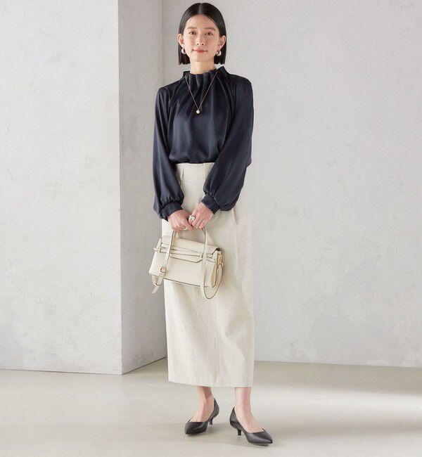 SHIPS for women「〈手洗い可能 / UVカット〉ドライ オックス タック タイト スカート ◇」|スカート|