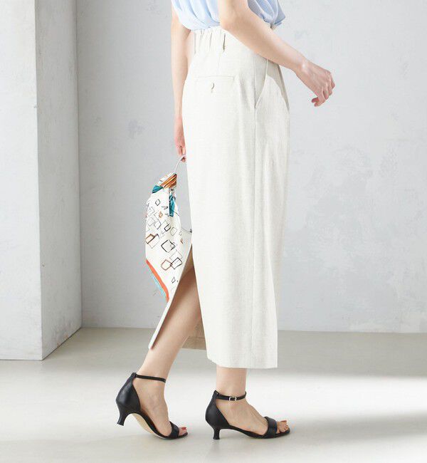 SHIPS for women「〈手洗い可能 / UVカット〉ドライ オックス タック タイト スカート ◇」|スカート|