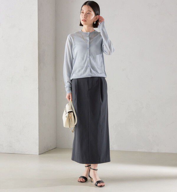 SHIPS for women「〈手洗い可能 / UVカット〉ドライ オックス タック タイト スカート ◇」|スカート|