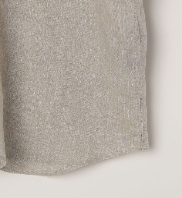 SHIPS any「SHIPS any: ピュアリネン バンド スキッパー ハーフスリーブ プルオーバー シャツ 25SS◇」|シャツ・ブラウス|