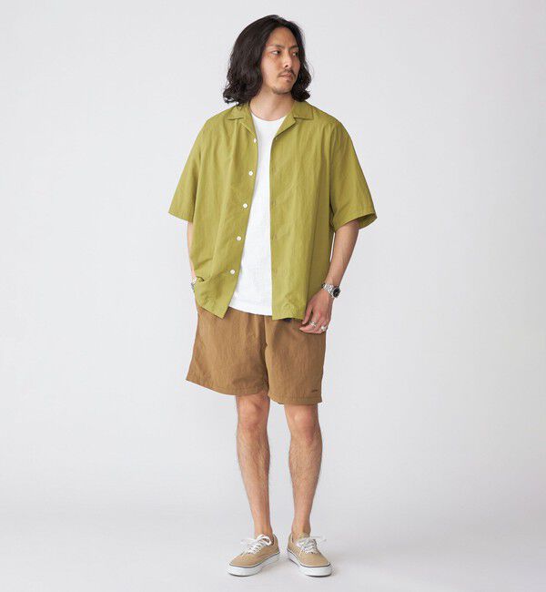 SHIPS「SHIPS: ナイロン ステッチ オープンカラー シャツ」|シャツ・ブラウス|