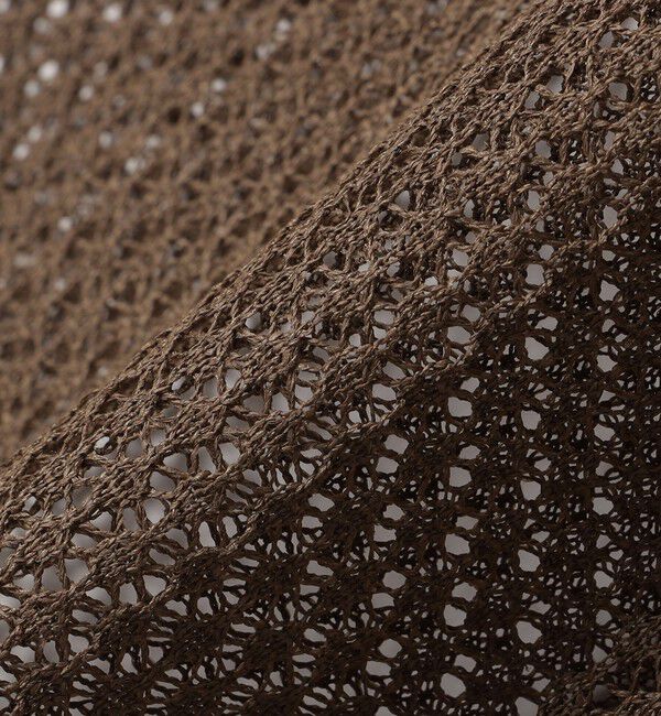 SHIPS for women「〈手洗い可能〉メッシュ編 半袖 ニット プルオーバー」|ニット・セーター|