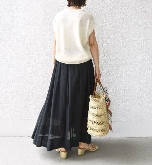 SHIPS for women「〈手洗い可能〉ウエスト ゴム ギャザー スカート 2」|スカート|