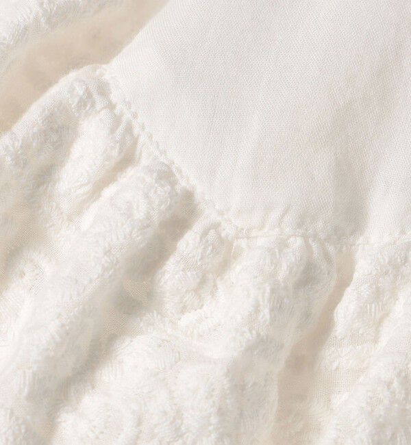 SHIPS any「bon_meur:〈洗濯機可能〉レース ヨーク ペプラム フリル ブラウス」|シャツ・ブラウス|