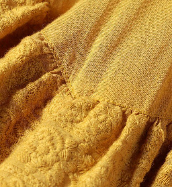 SHIPS any「bon_meur:〈洗濯機可能〉レース ヨーク ペプラム フリル ブラウス」|シャツ・ブラウス|