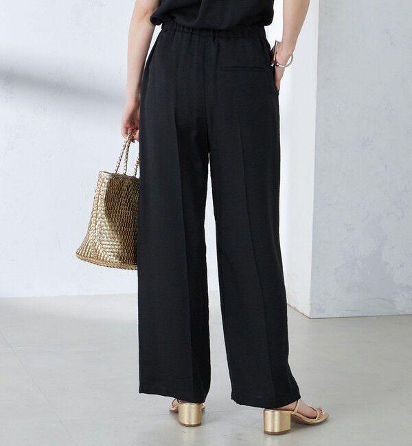 SHIPS for women「〈手洗い可能〉麻混 タック ワイド パンツ」|その他|