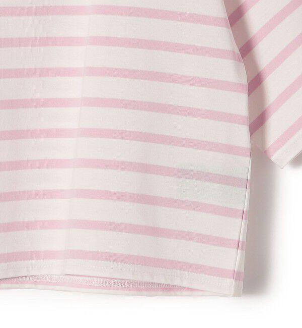 SHIPS for women「〈手洗い可能〉オーガニック 綿 ボーダー ショート スリーブ」|Tシャツ・カットソー|