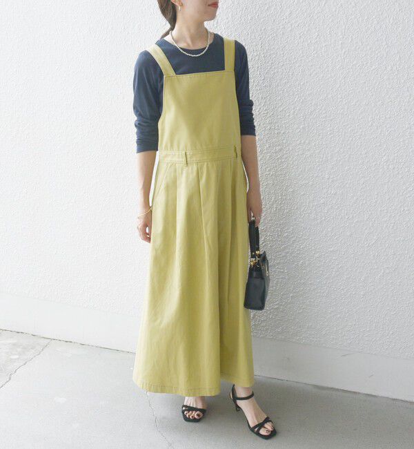 SHIPS any「SHIPS any:〈洗濯機可能〉チノ フレア ジャンパー スカート」|ジャンパースカート|