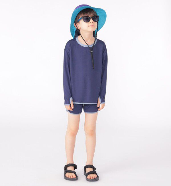 SHIPS KIDS「SHIPS KIDS:〈UVカット/撥水/吸水速乾〉サファリ ハット」|ハット|