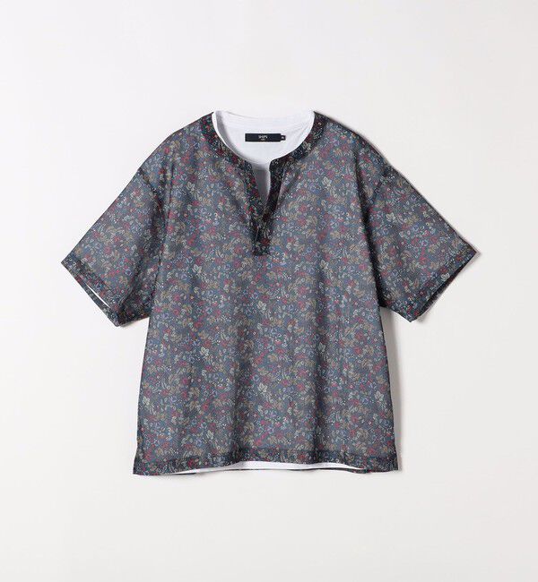 SHIPS Colors 「SHIPS Colors:シアー メッシュ プリント アンサンブル プルオーバー◇」|プルオーバー|ネイビー