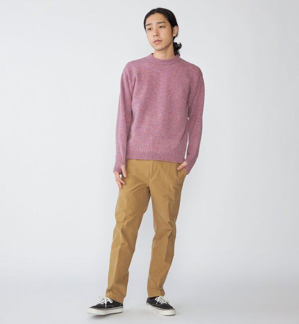 SHIPS「SHIPS: 奥山メリヤス ブリティッシュ ウール クルーネック ニット」|ニット・セーター|