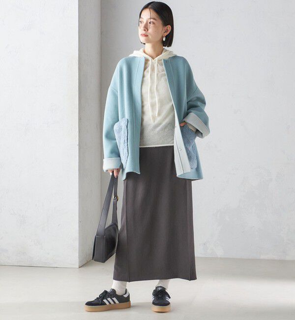 SHIPS for women「〈手洗い可能〉ジョーゼット ピンタック タイト スカート」|スカート|