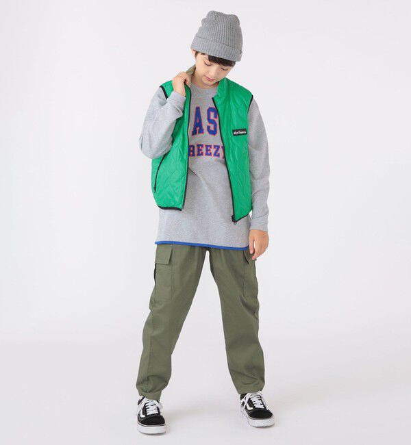 SHIPS KIDS「【SHIPS KIDS別注】WILD THINGS:130～170cm / キルティング リバーシブル ベスト」|ダウンベスト・ベスト|