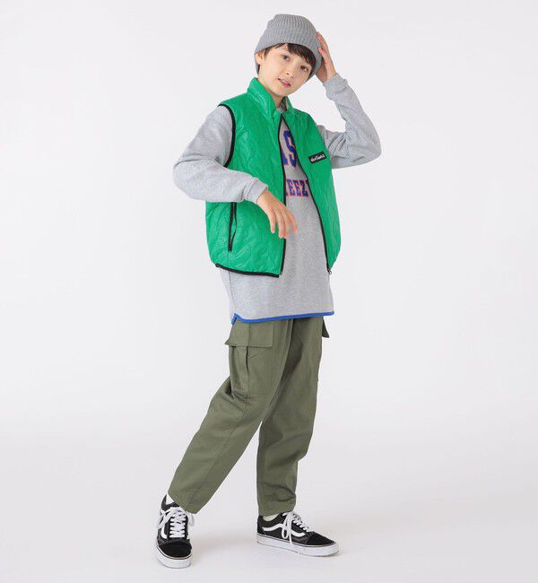 SHIPS KIDS「【SHIPS KIDS別注】WILD THINGS:130～170cm / キルティング リバーシブル ベスト」|ダウンベスト・ベスト|
