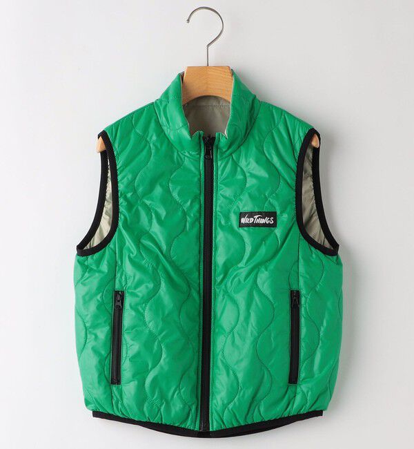 SHIPS KIDS「【SHIPS KIDS別注】WILD THINGS:130～170cm / キルティング リバーシブル ベスト」|ダウンベスト・ベスト|