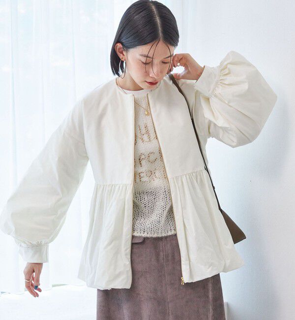 SHIPS for women「ペプラム バルーン 中綿 ブルゾン」|その他|