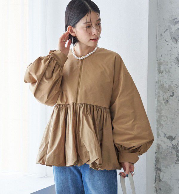 SHIPS for women「ペプラム バルーン 中綿 ブルゾン」|その他|