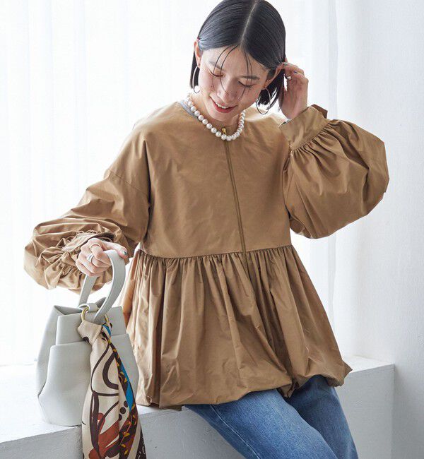 SHIPS for women「ペプラム バルーン 中綿 ブルゾン」|その他|