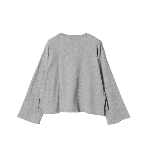 SHIPS for women「〈洗濯機可能〉ワイド スリーブ ワッフル プルオーバー」|Tシャツ・カットソー|