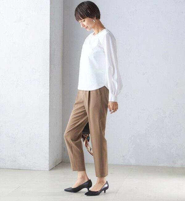 SHIPS for women「〈手洗い可能〉タック テーパード パンツ（セットアップ対応）」|その他|