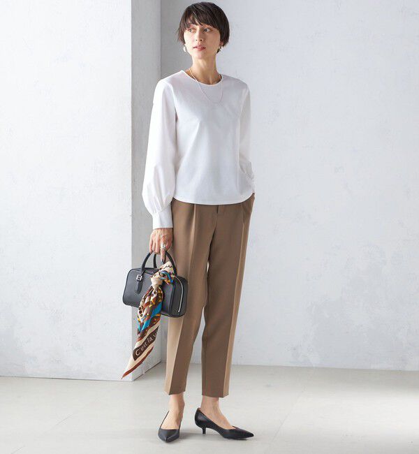 SHIPS for women「〈手洗い可能〉タック テーパード パンツ（セットアップ対応）」|その他|