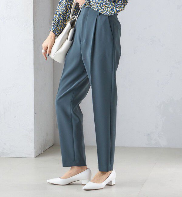 SHIPS for women「〈手洗い可能〉タック テーパード パンツ（セットアップ対応）」|その他|