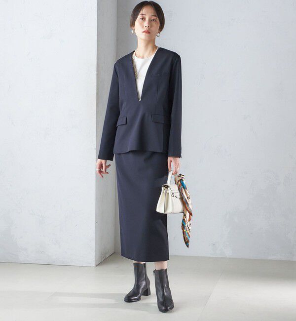 SHIPS for women「ストレッチ ツイル プルオーバー ジャケット(セットアップ対応)」|その他|