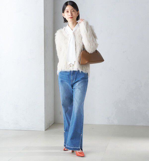 SHIPS for women「〈手洗い可能〉ブロード ボウタイ ブラウス」|シャツ・ブラウス|