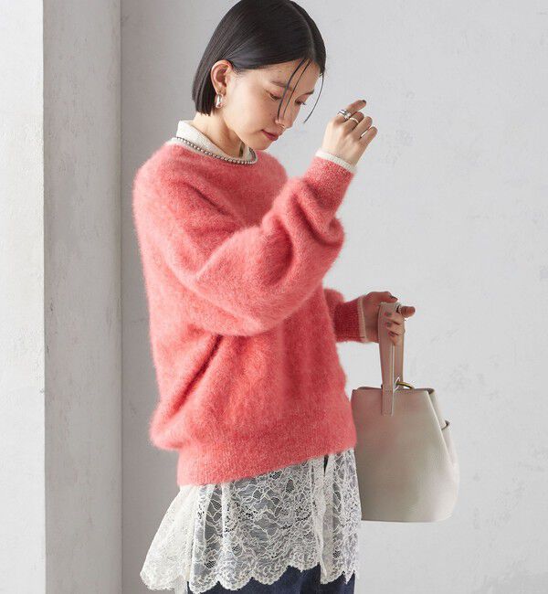 SHIPS for women「杢 FOX クルーネック プルオーバー」|ニット・セーター|