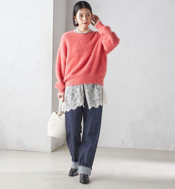 SHIPS for women「杢 FOX クルーネック プルオーバー」|ニット・セーター|