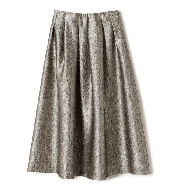 SHIPS for women「〈手洗い可能〉ラメ ブッチャー タック フレア スカート」|フレア|