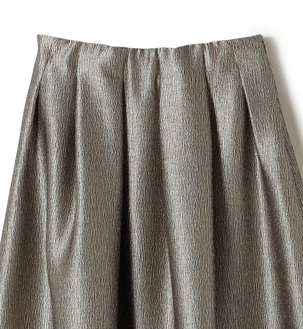 SHIPS for women「〈手洗い可能〉ラメ ブッチャー タック フレア スカート」|フレア|