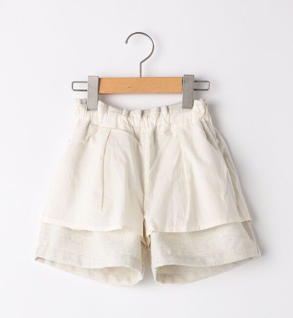 SHIPS KIDS「SHIPS KIDS:100～130cm / ツイード タック キュロット」|キュロット|