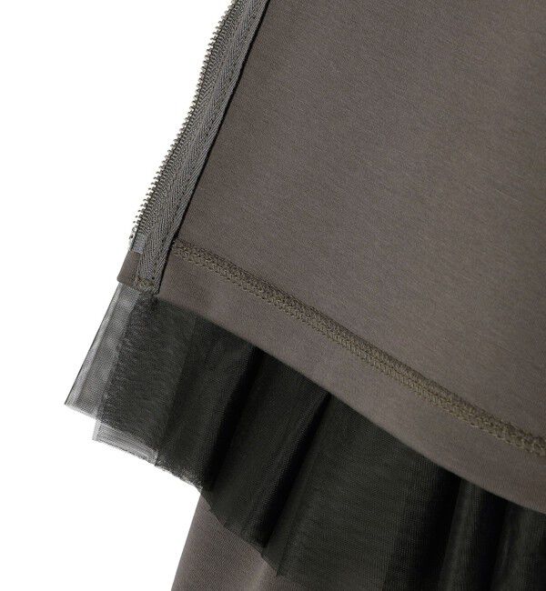 SHIPS for women「【WEB限定】 〈手洗い可能〉ダンボール &times; チュール ジップ 羽織」|その他|