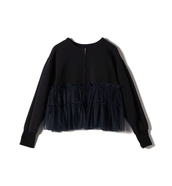 SHIPS for women「【WEB限定】 〈手洗い可能〉ダンボール &times; チュール ジップ 羽織」|その他|