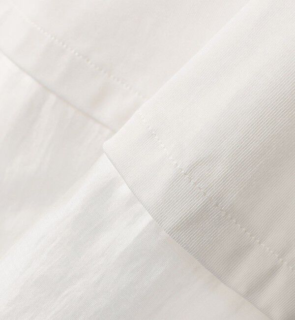 SHIPS for women「〈手洗い可能〉シアー コンビ タック プルオーバー」|Tシャツ・カットソー|