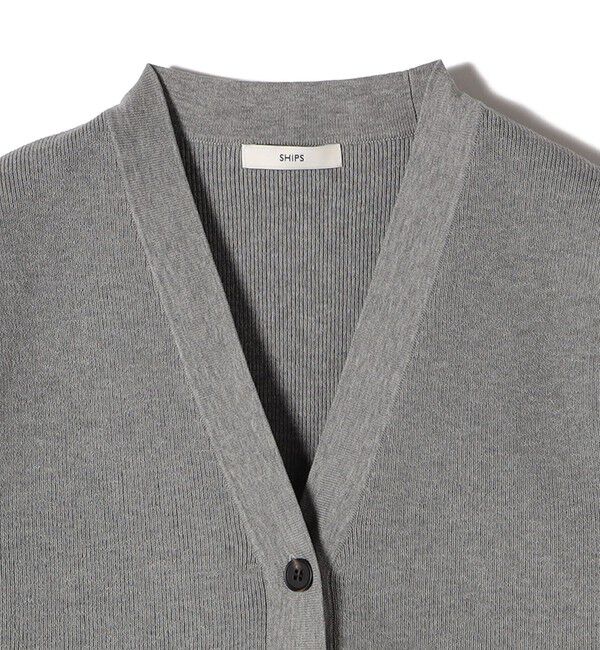 SHIPS for women「〈手洗い可能〉ワンポイント 刺繍 Vネック ベスト」|ベスト・ジレ|