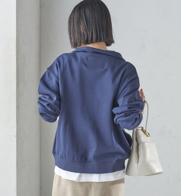 SHIPS for women「【SHIPS別注】LOGAN KNITTING MILLS: ハーフ ジップ プルオーバー」|スウェット・ジャージ|