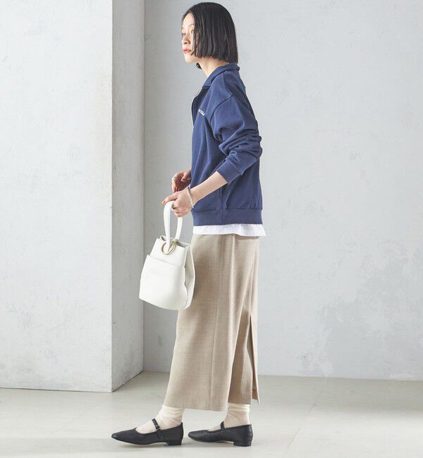 SHIPS for women「【SHIPS別注】LOGAN KNITTING MILLS: ハーフ ジップ プルオーバー」|スウェット・ジャージ|