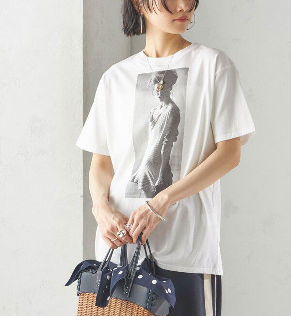 SHIPS for women「【SHIPS別注】COUTURE D'ADAM:Sam Haskins フォト TEE」|Tシャツ・カットソー|ライトホワイト